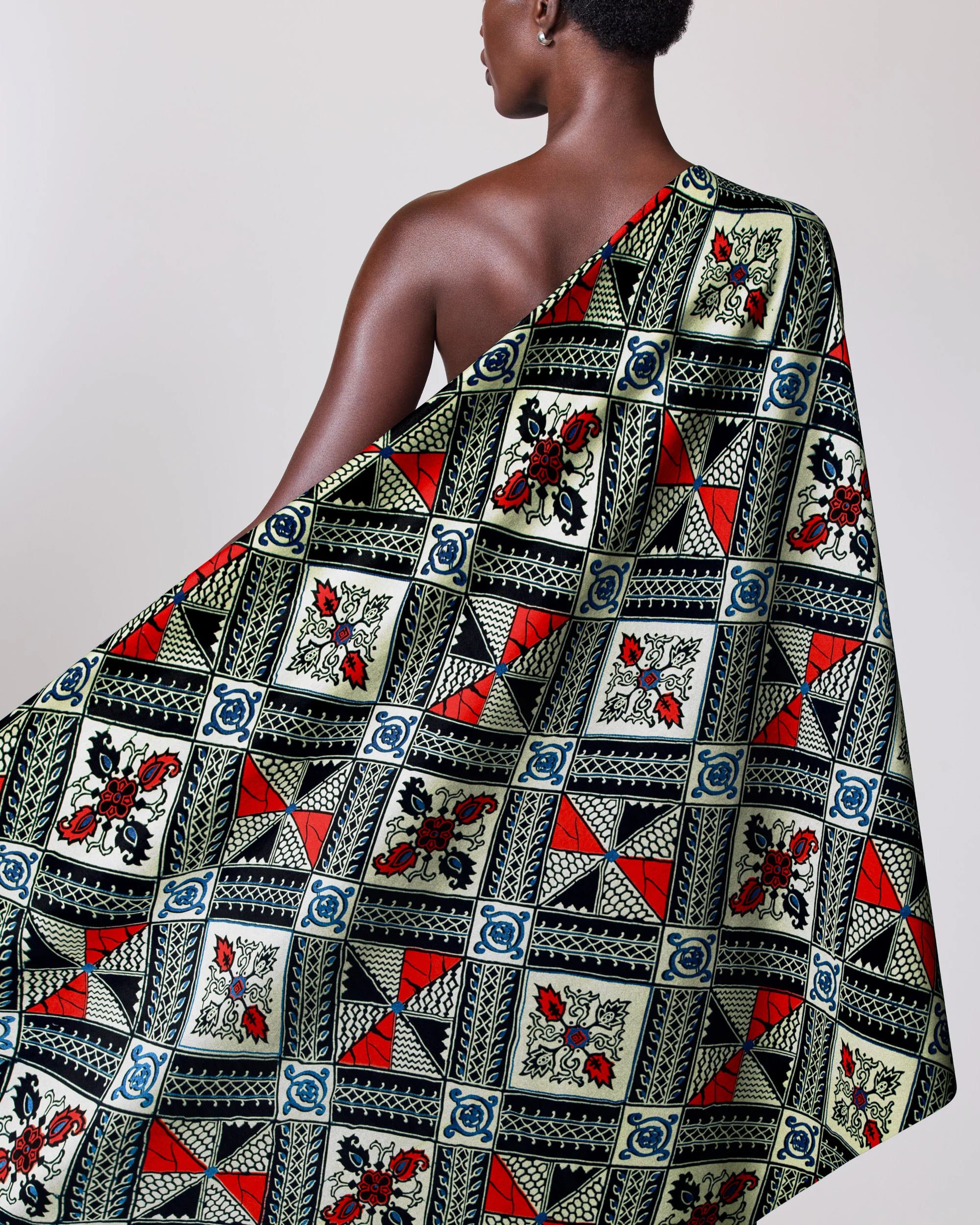 Wax Hollandais | VL00014.398 | Royal Blue Embellished - Image 2