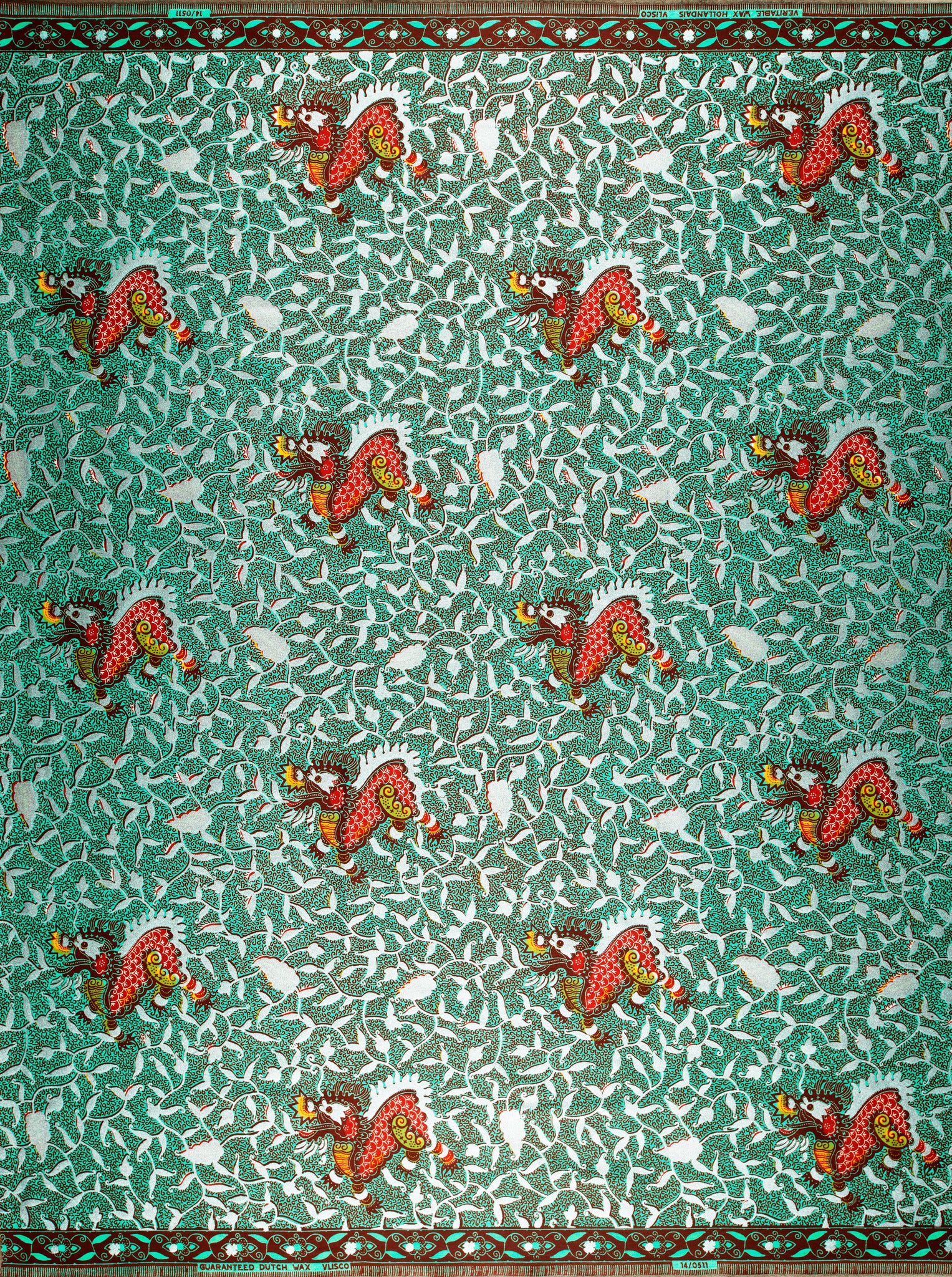 Wax Hollandais | VL00511.273 | Pastel Green Embellished - Image 4