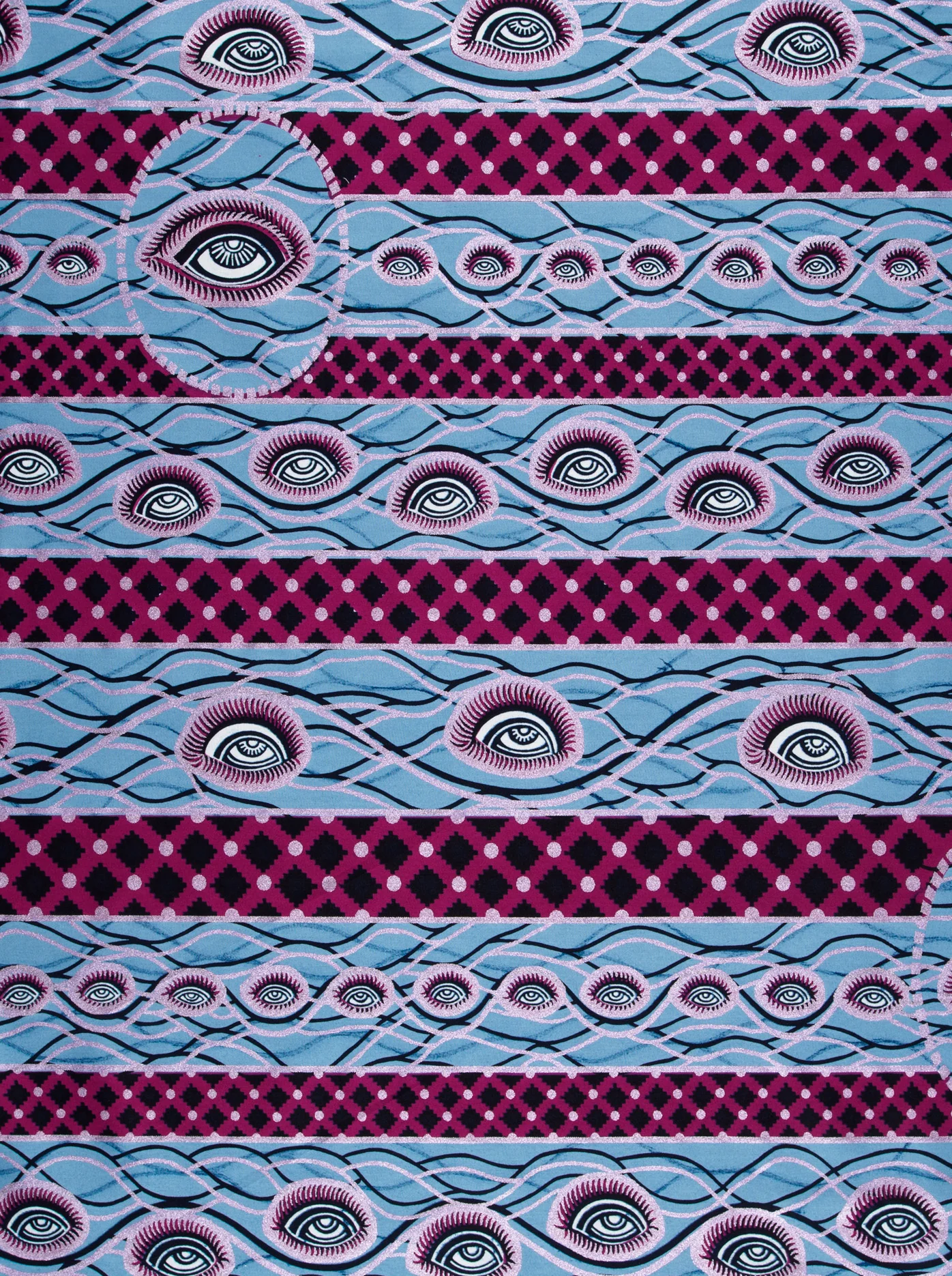 Wax Hollandais | VL00760.220 | Pastel Lilac Embellished - Image 3