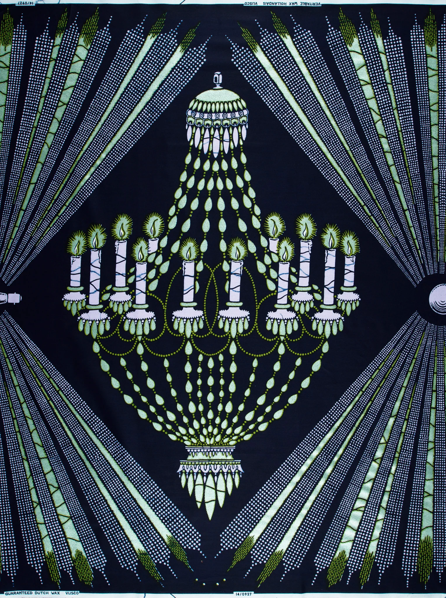 Wax Hollandais | VL00927.100 | Pastel Green Embellished - Image 4