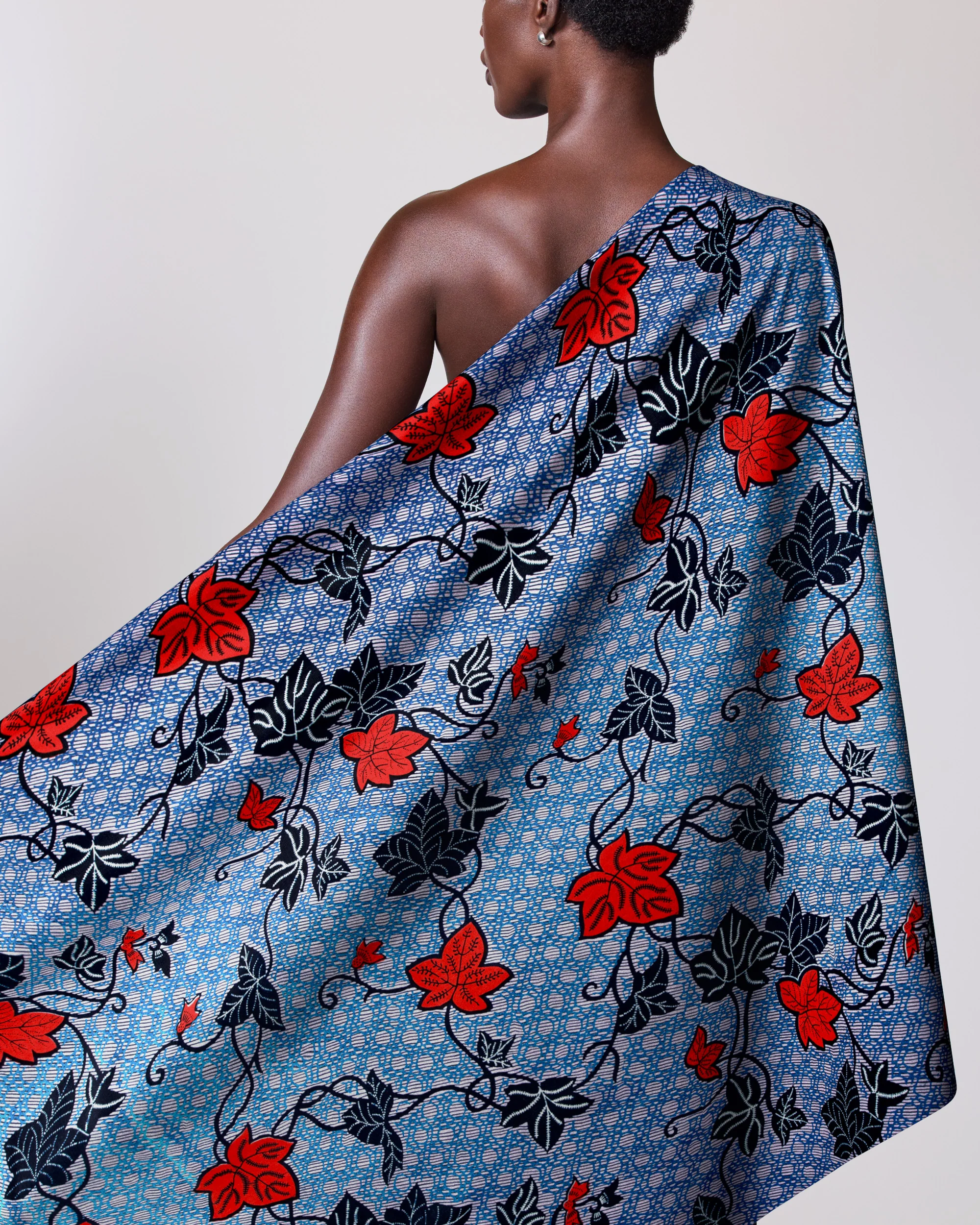 Wax Hollandais | VL01092.252 | Royal Blue Embellished - Image 2