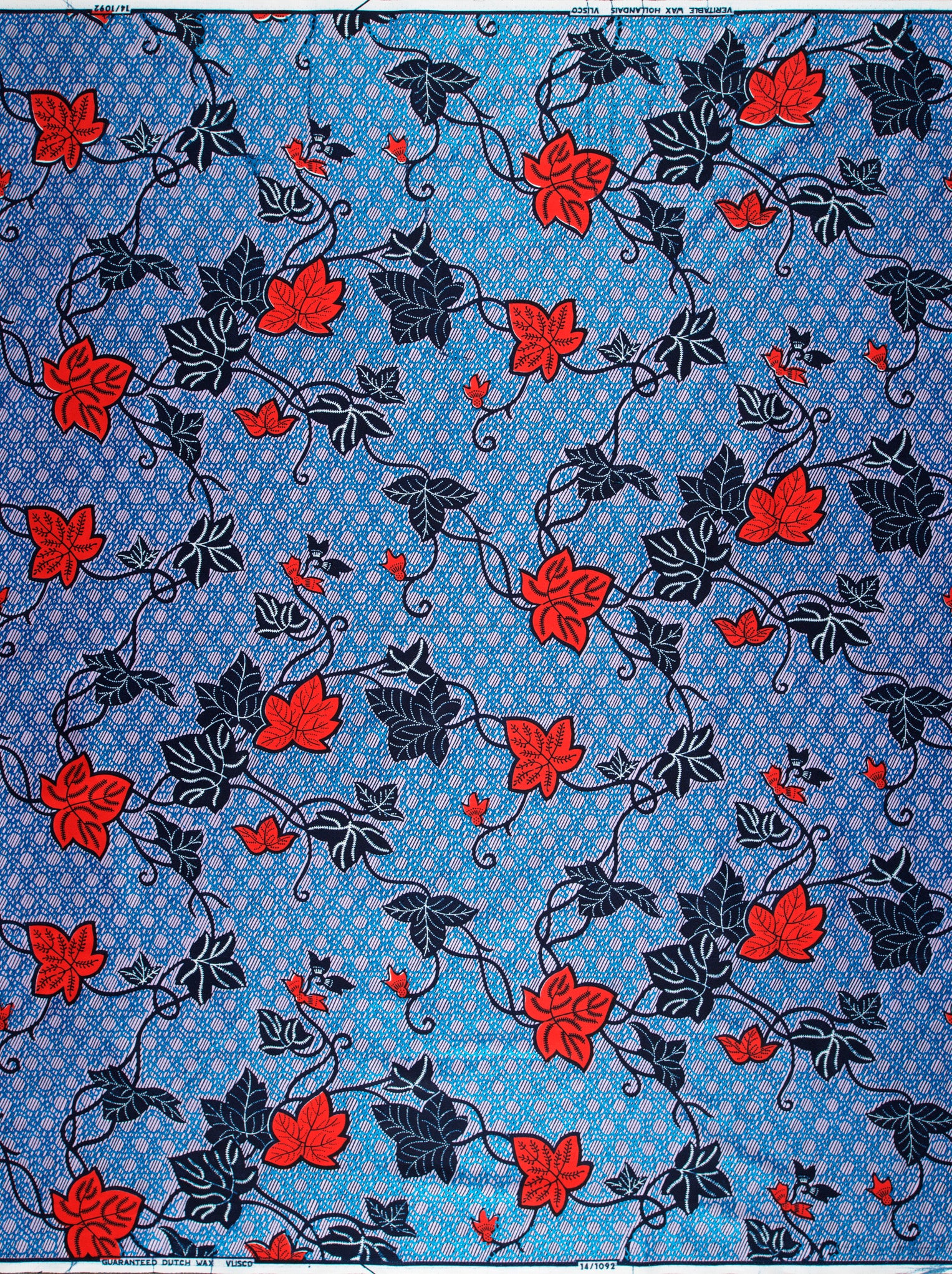 Wax Hollandais | VL01092.252 | Royal Blue Embellished - Image 4