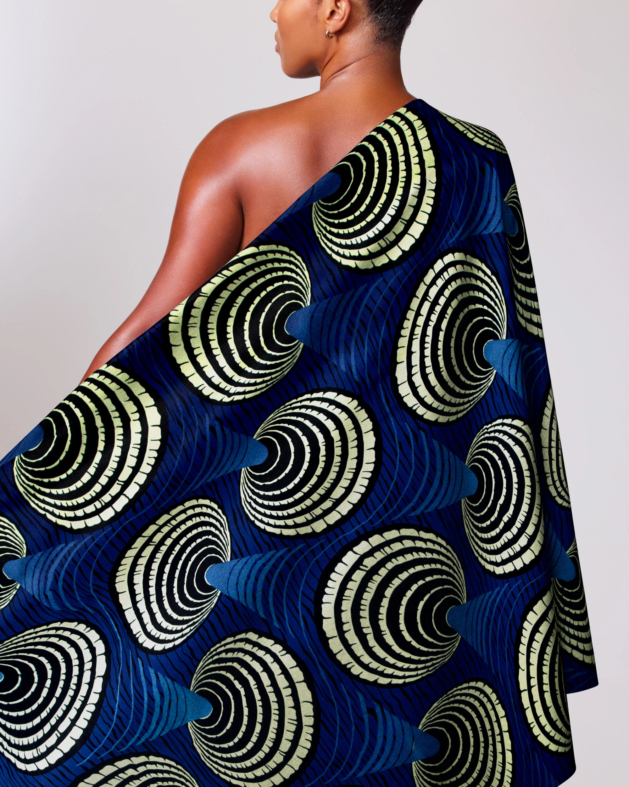 Wax Hollandais | VL03636.194 | Royal Blue Embellished - Image 2