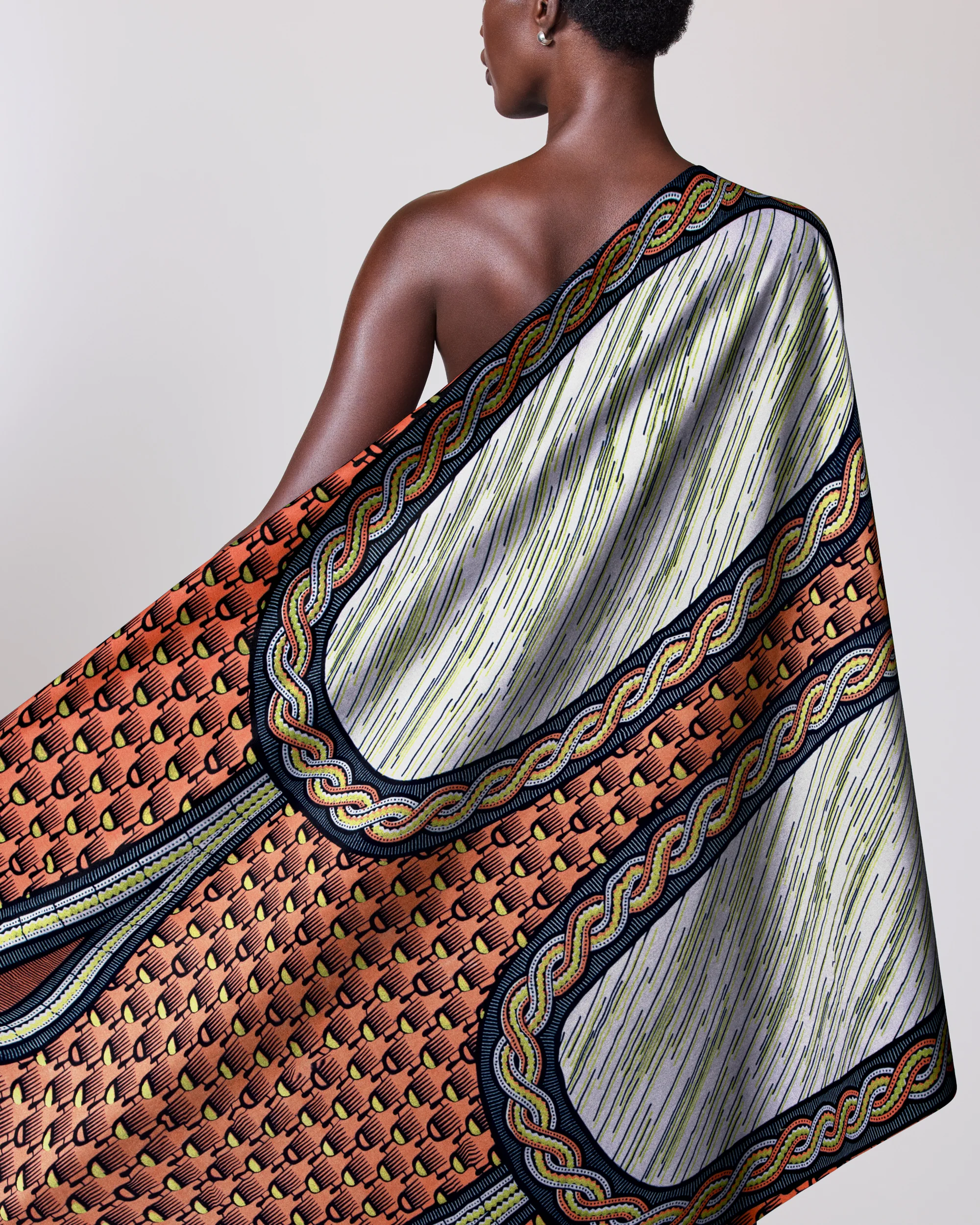 Wax Hollandais | VL04295.094 | Lime Green Embellished - Image 2