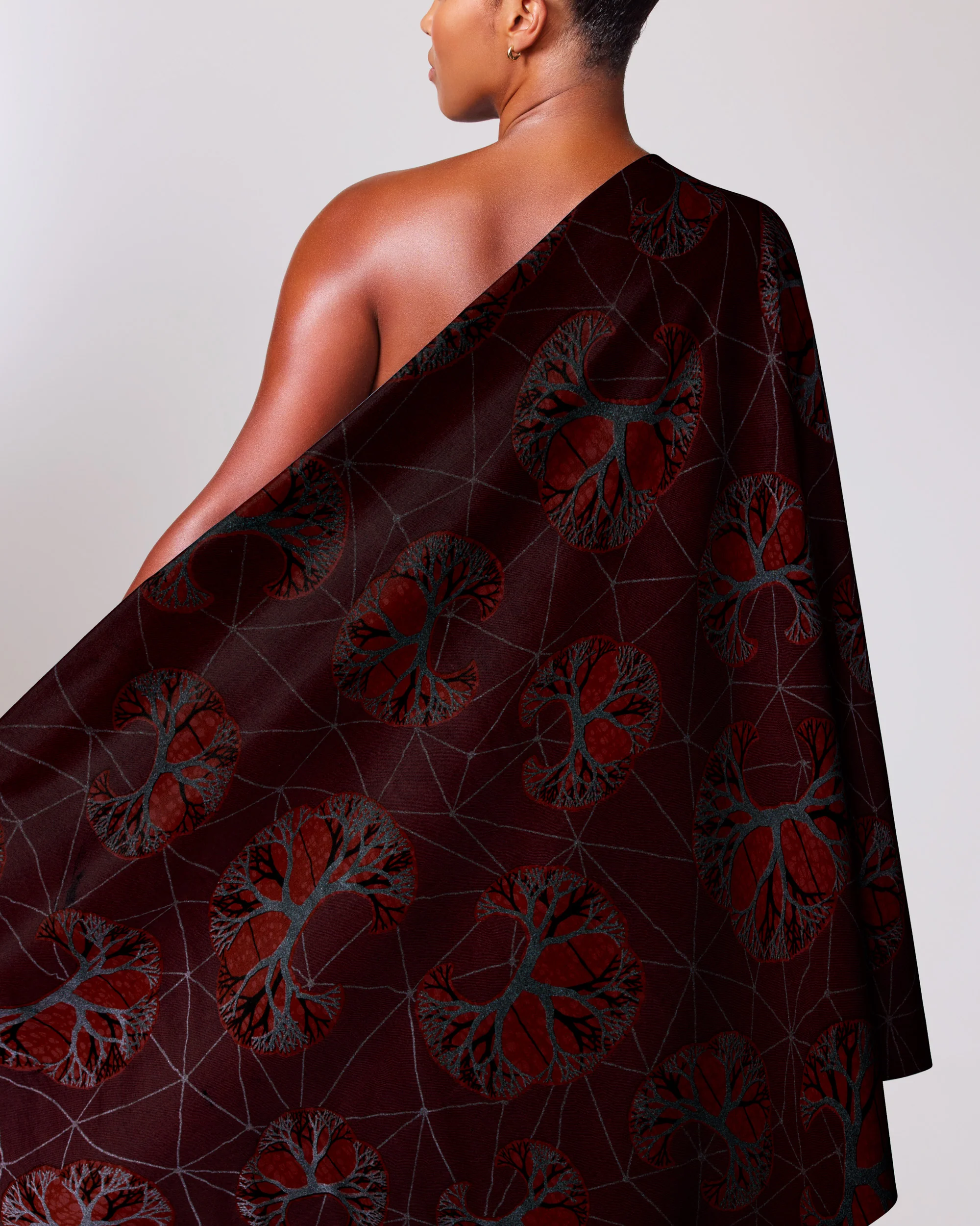 Sky Wax | VL05124.156 | Red-Green Pearl Embellished - Image 2