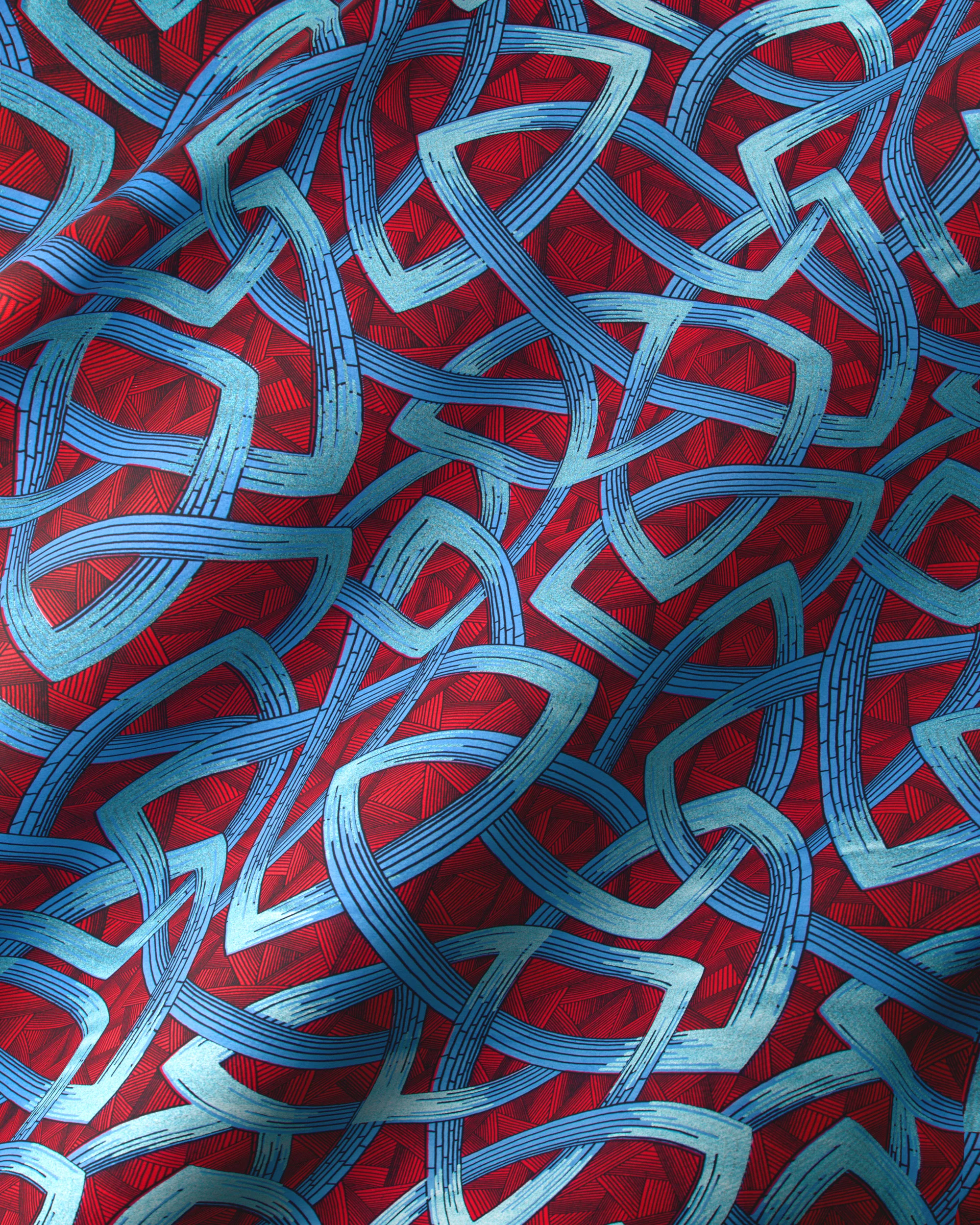 Wax Hollandais | VL08667.012 | Pastel Blue Embellished