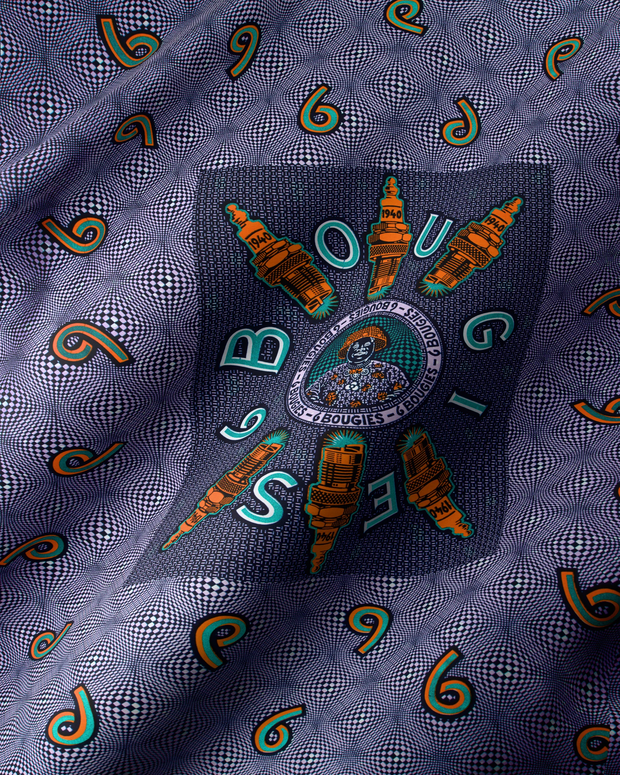 Wax Hollandais | VL0H313.153 | Blue Embellished