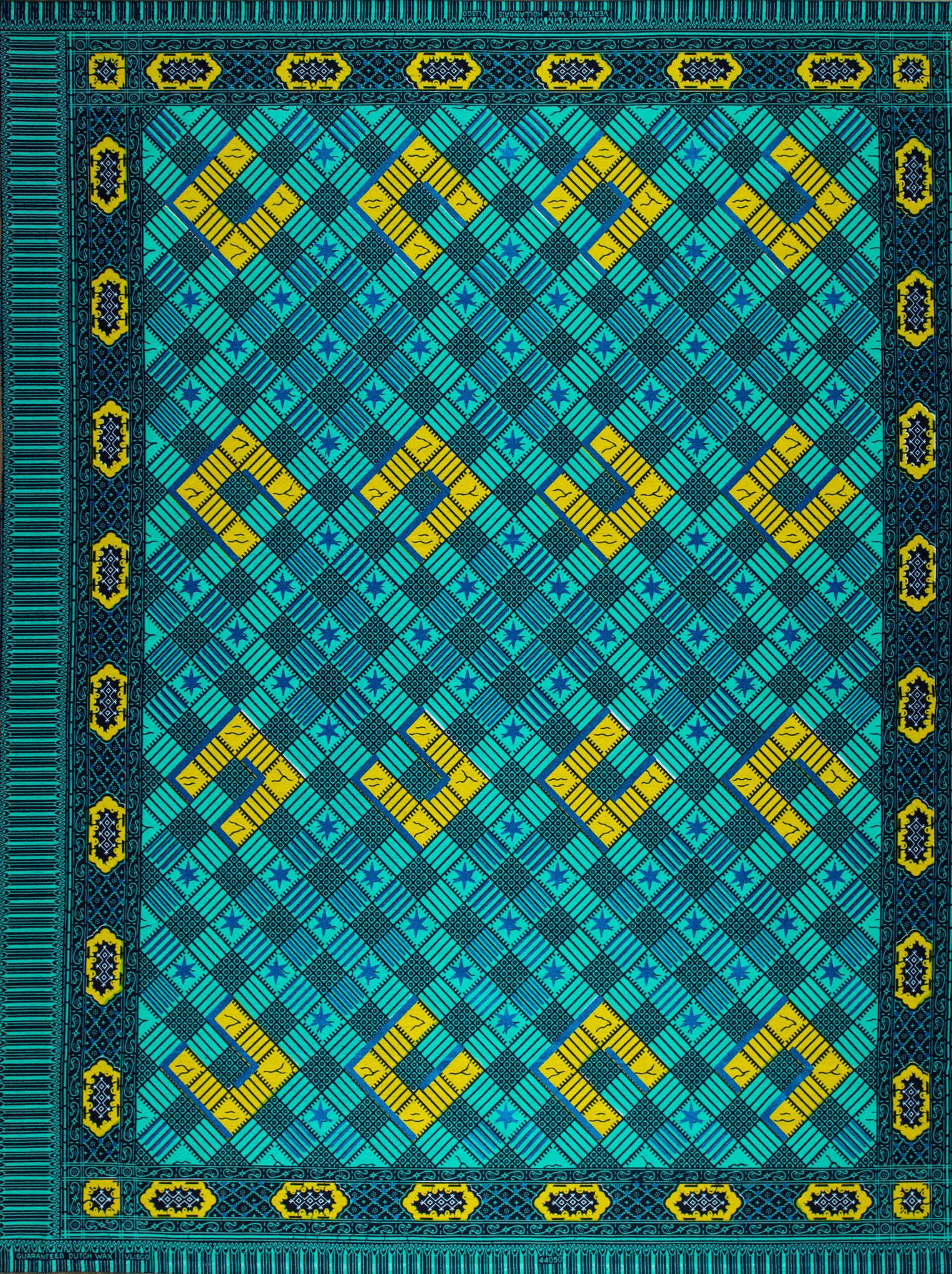 Wax Hollandais | VL44050.388 | Royal Blue Embellished - Image 4