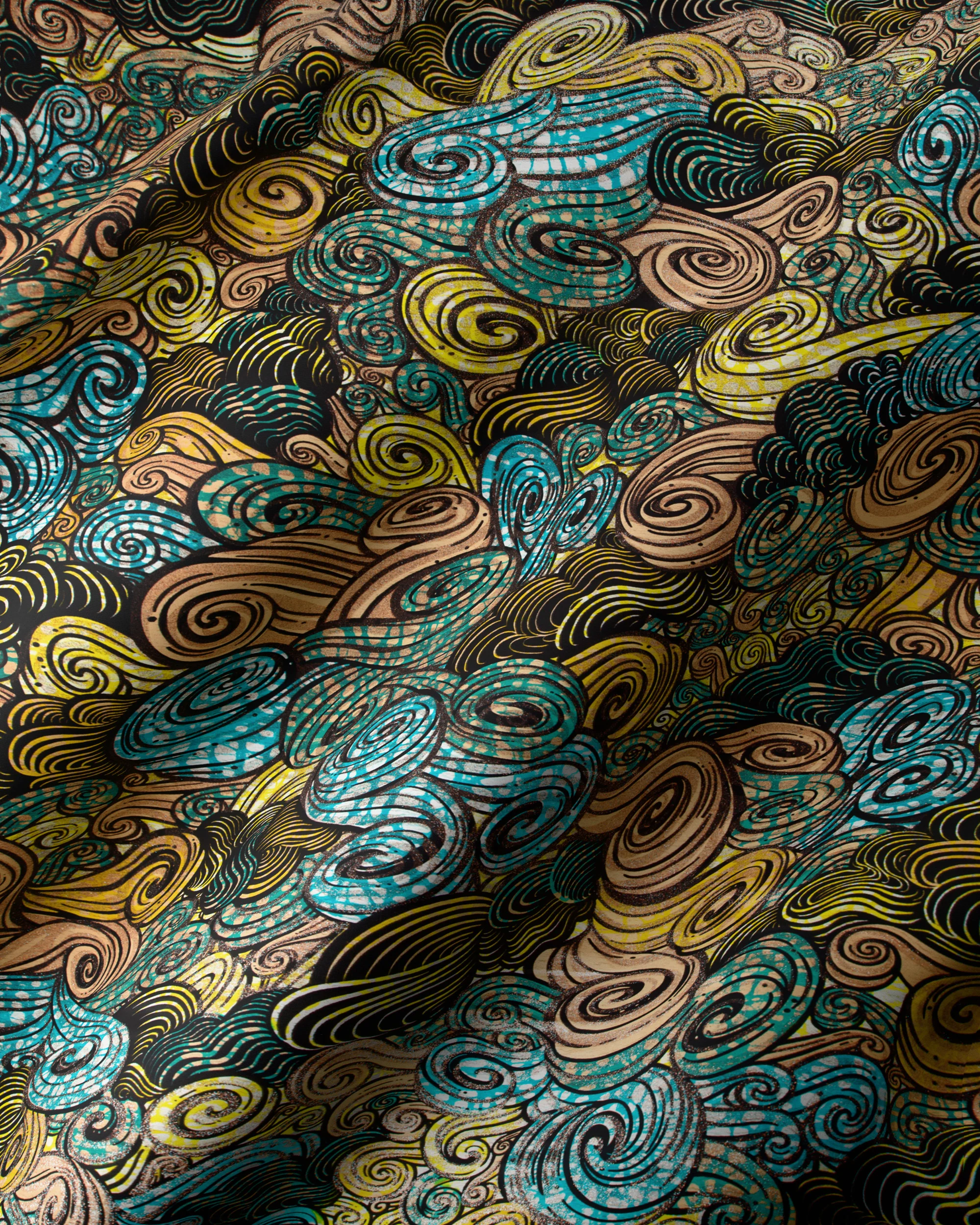 Grand Super-Wax | VLS2604.005 | Blue-Copper Shine Embellished