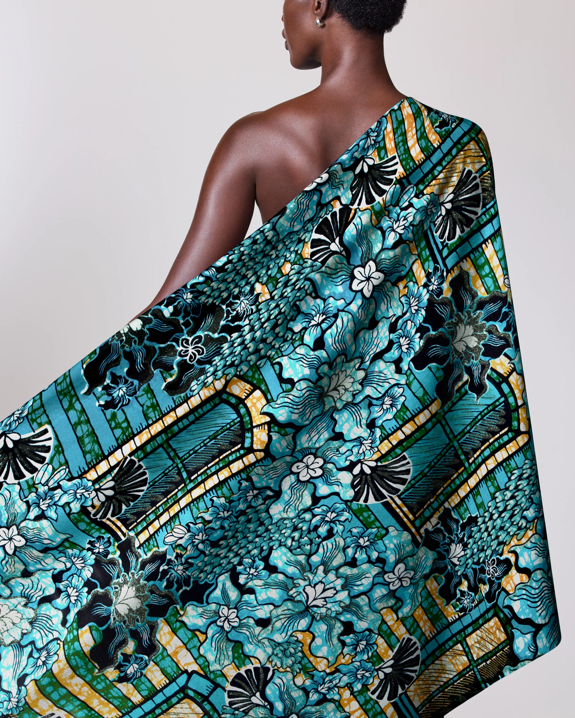 Grand Super-Wax | VLS7072.006 | Pastel Green Glitter Embellished - Image 2