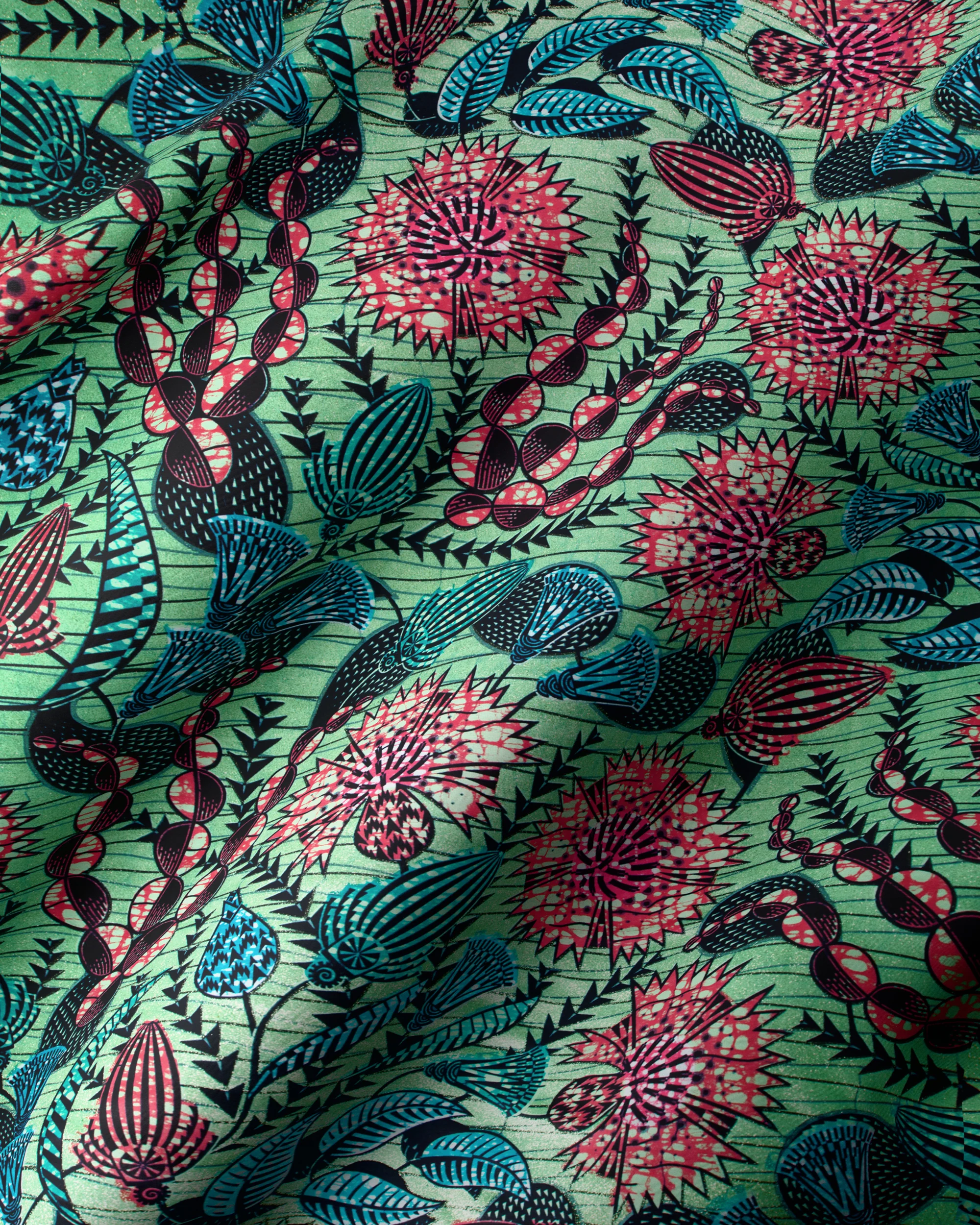 Grand Super-Wax | VLS7323.004 | Pale Green Shine Embellished