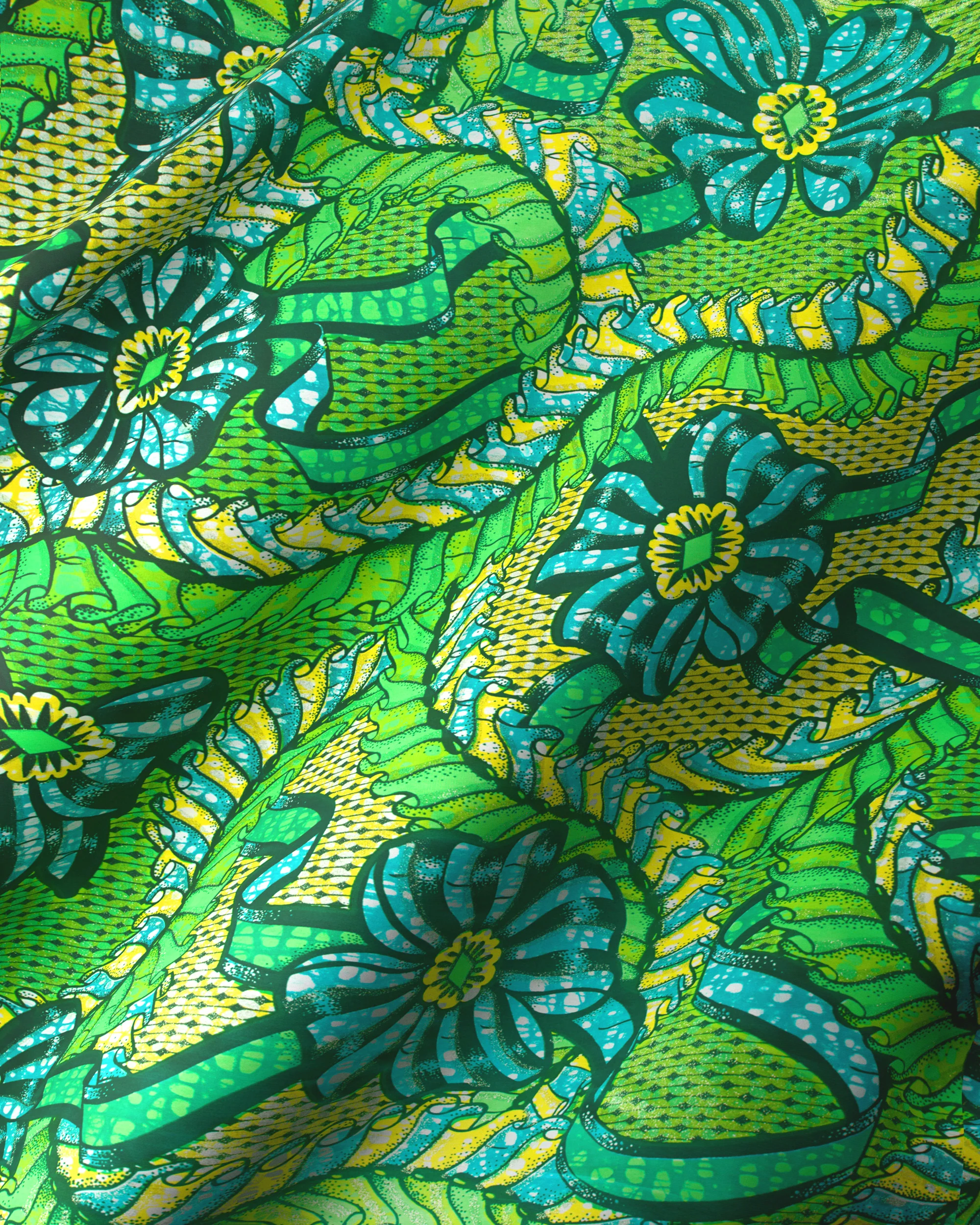 Grand Super-Wax | VLS8306.002 | Pastel Green Glitter Embellished