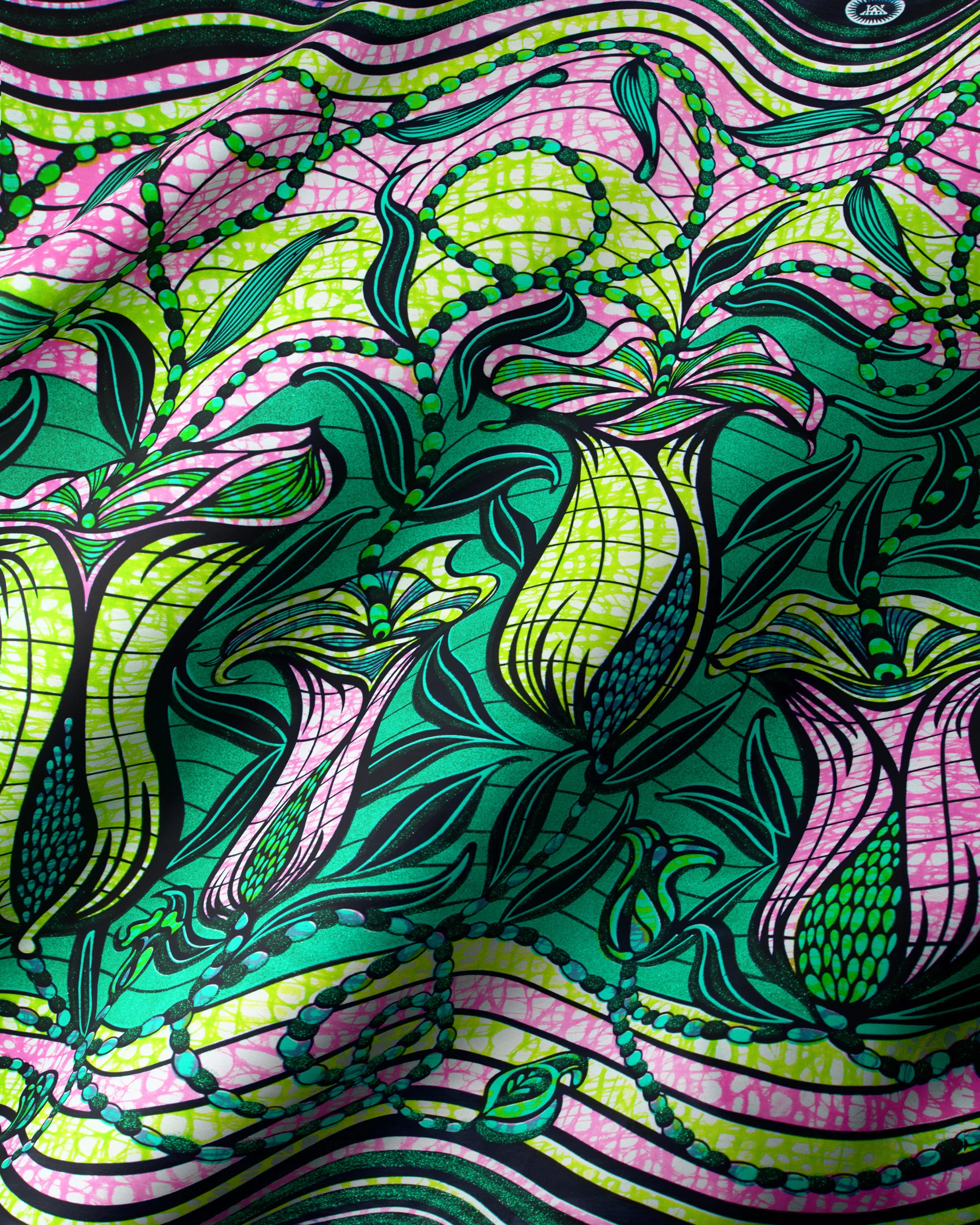 Grand Super-Wax | VLS9099.001 | Green Glitter Embellished