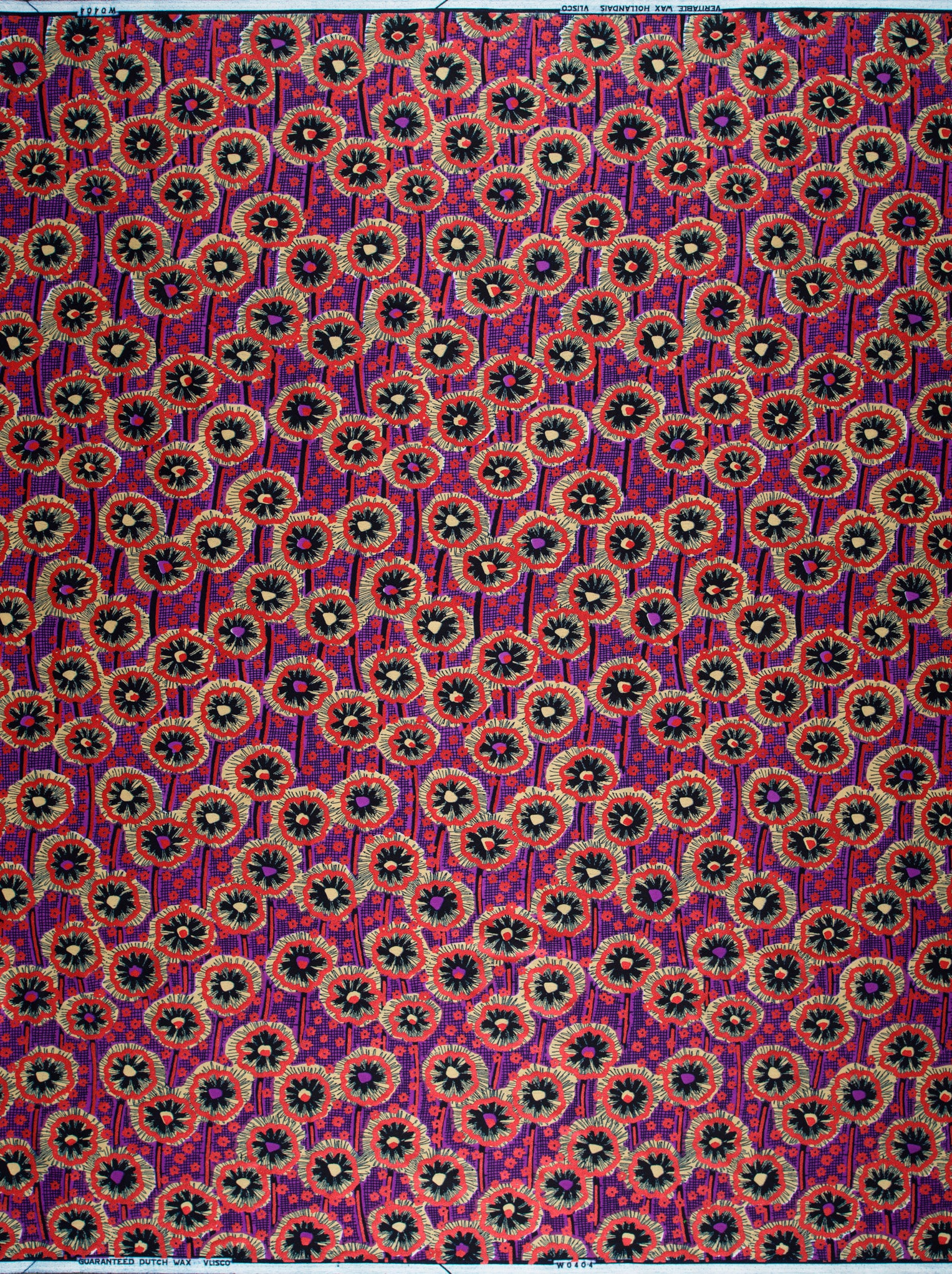 Wax Hollandais | VLW0404.018 | Red Embellished - Image 4