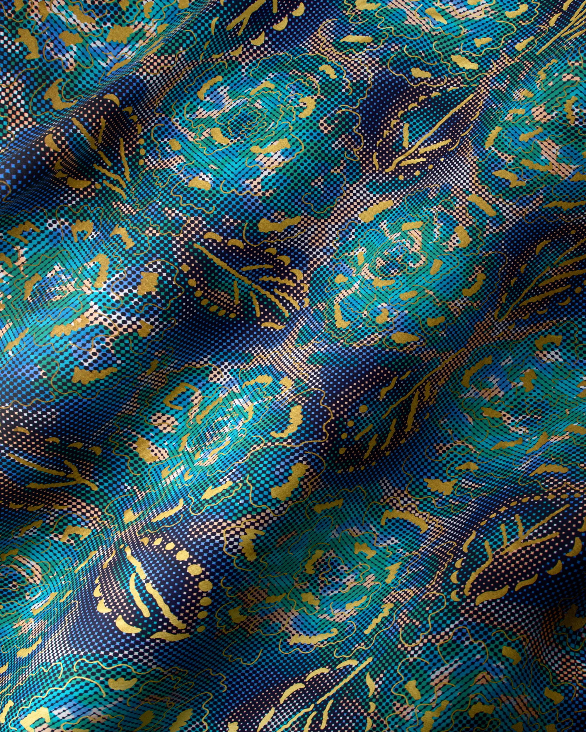 Satin Royal | VLW1787.002 | Gold Embellished