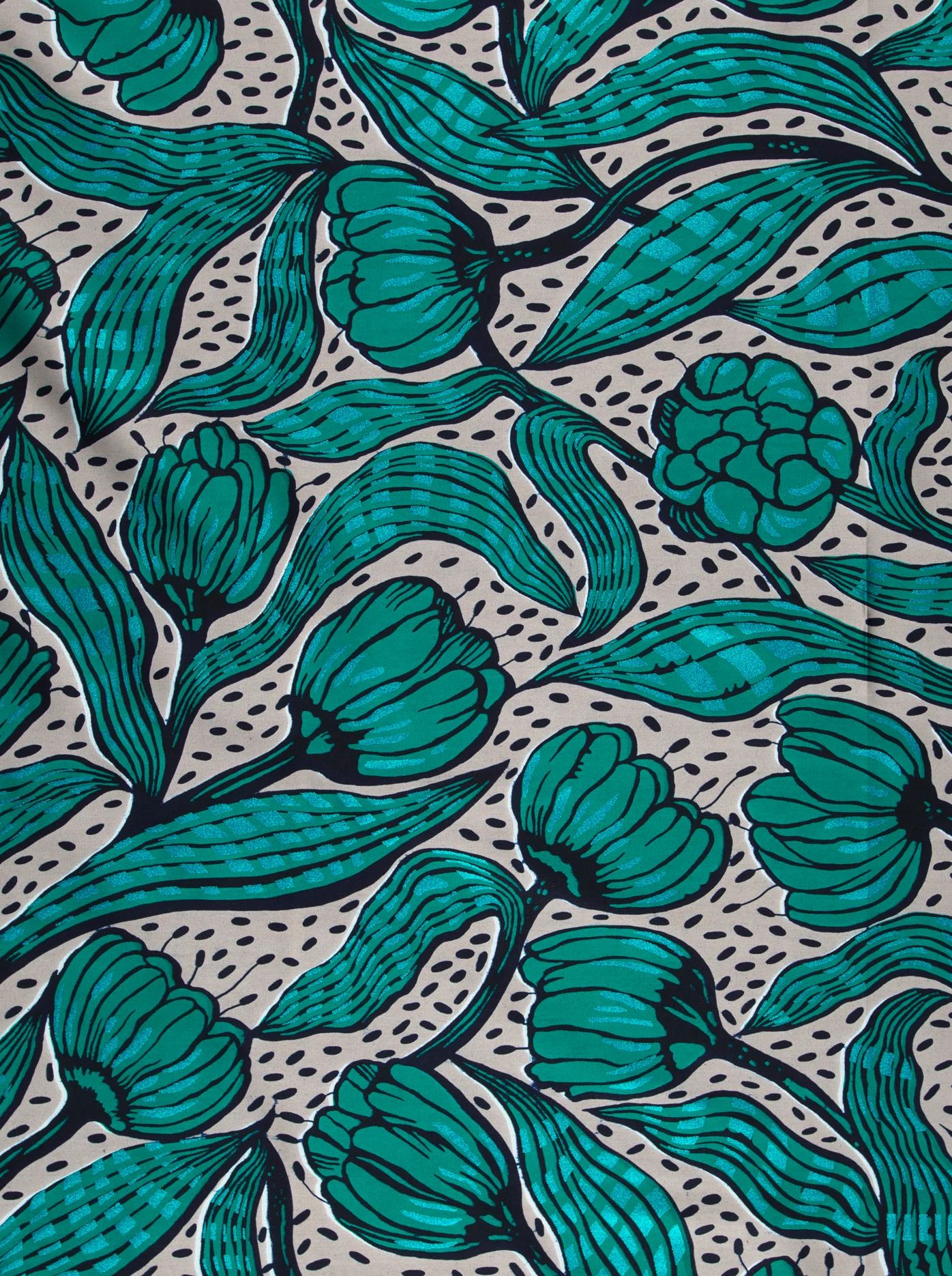 Wax Hollandais | VLW4735.007 | Blue Embellished - Image 3