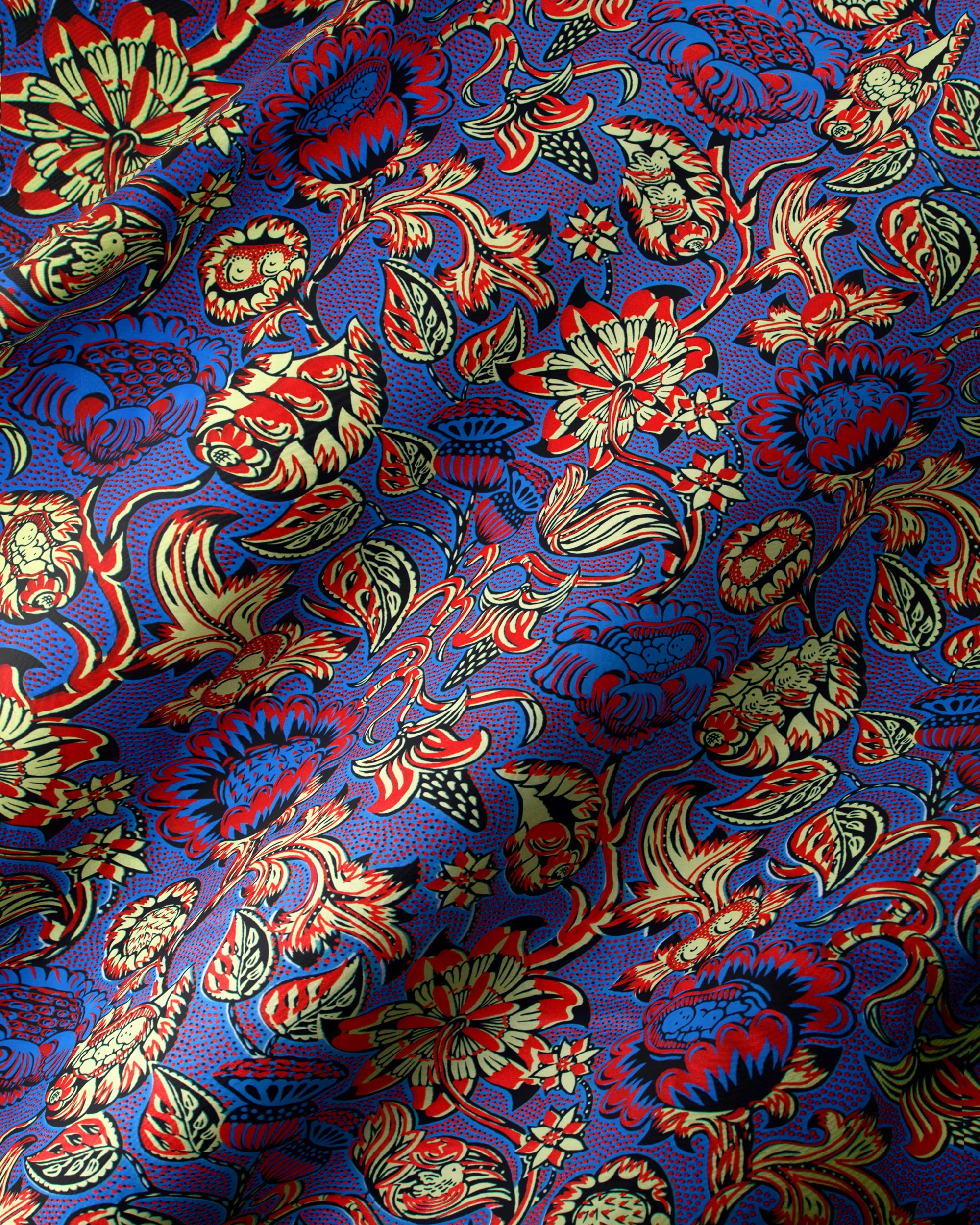 Wax Hollandais | VLW5032.012 | Red Embellished