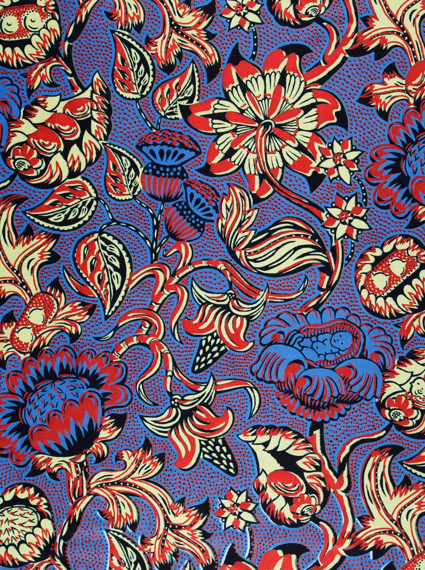 Wax Hollandais | VLW5032.012 | Red Embellished - Image 3