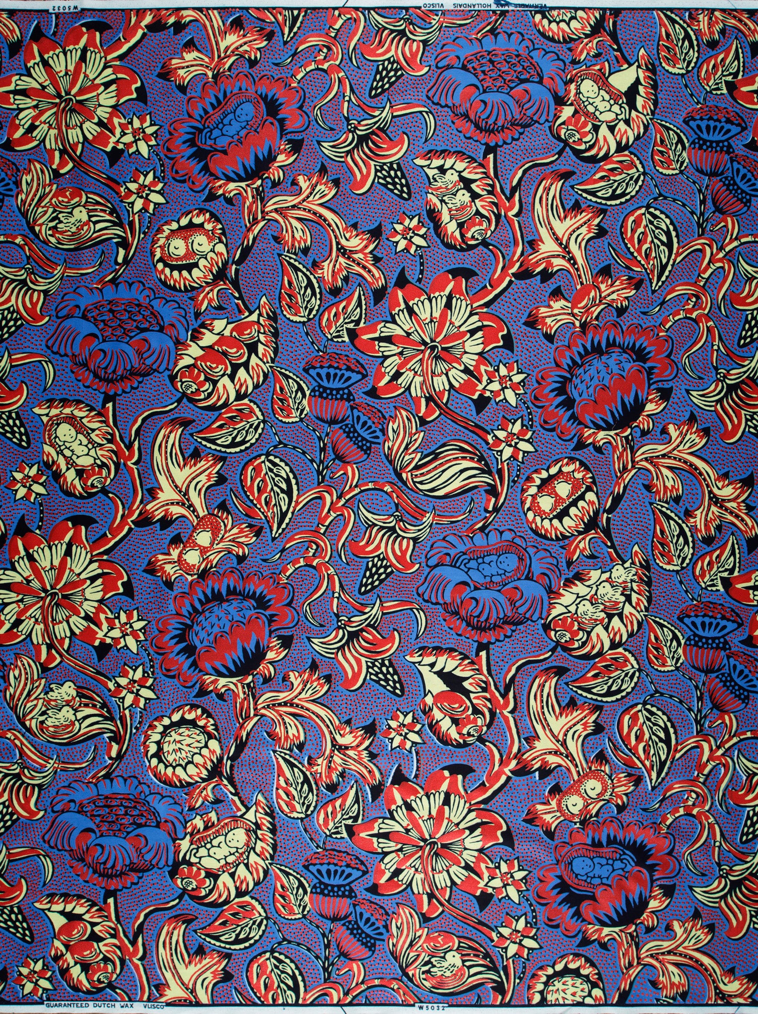 Wax Hollandais | VLW5032.012 | Red Embellished - Image 4