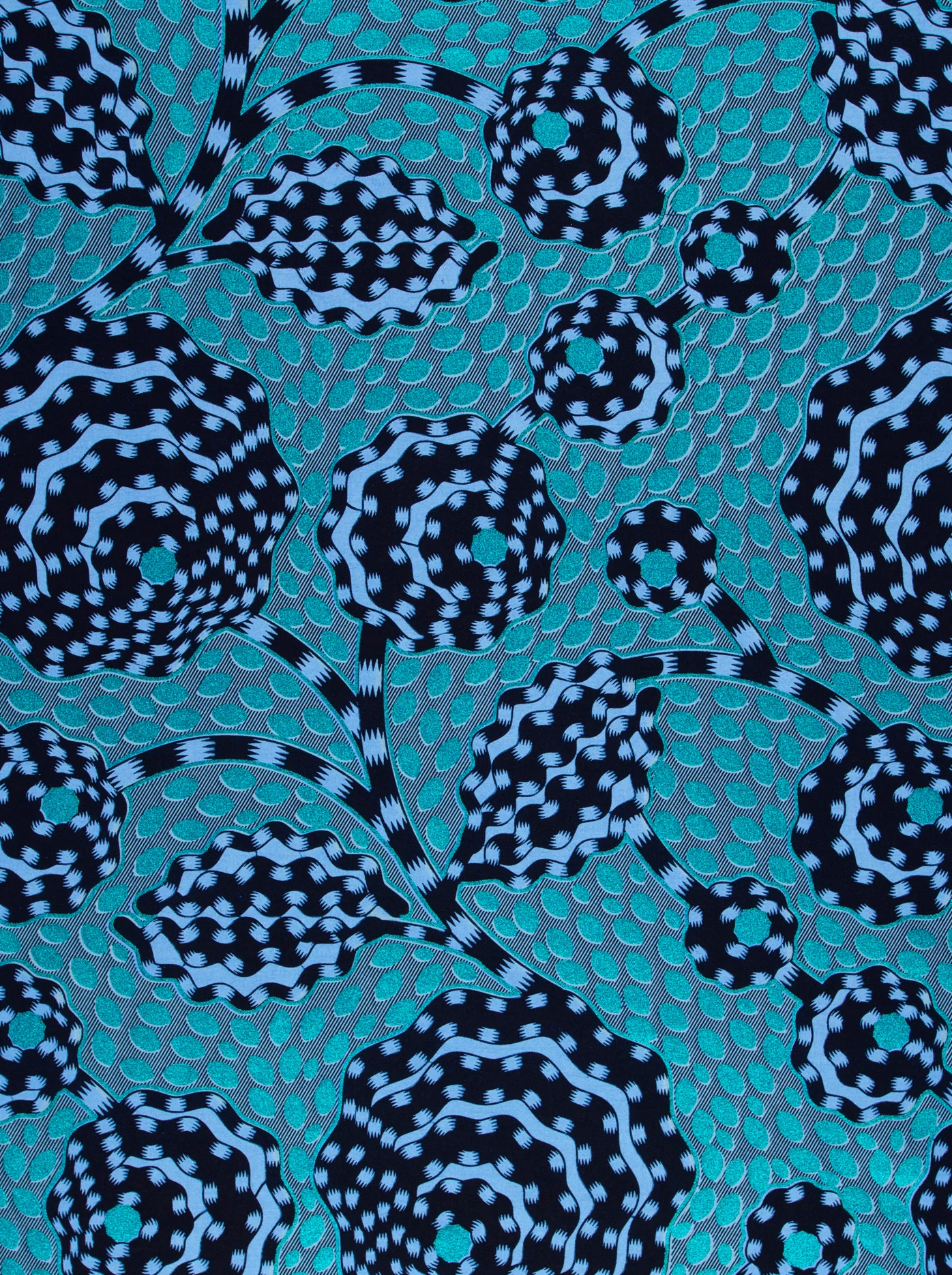 Wax Hollandais | VLW5069.001 | Blue Embellished - Image 3