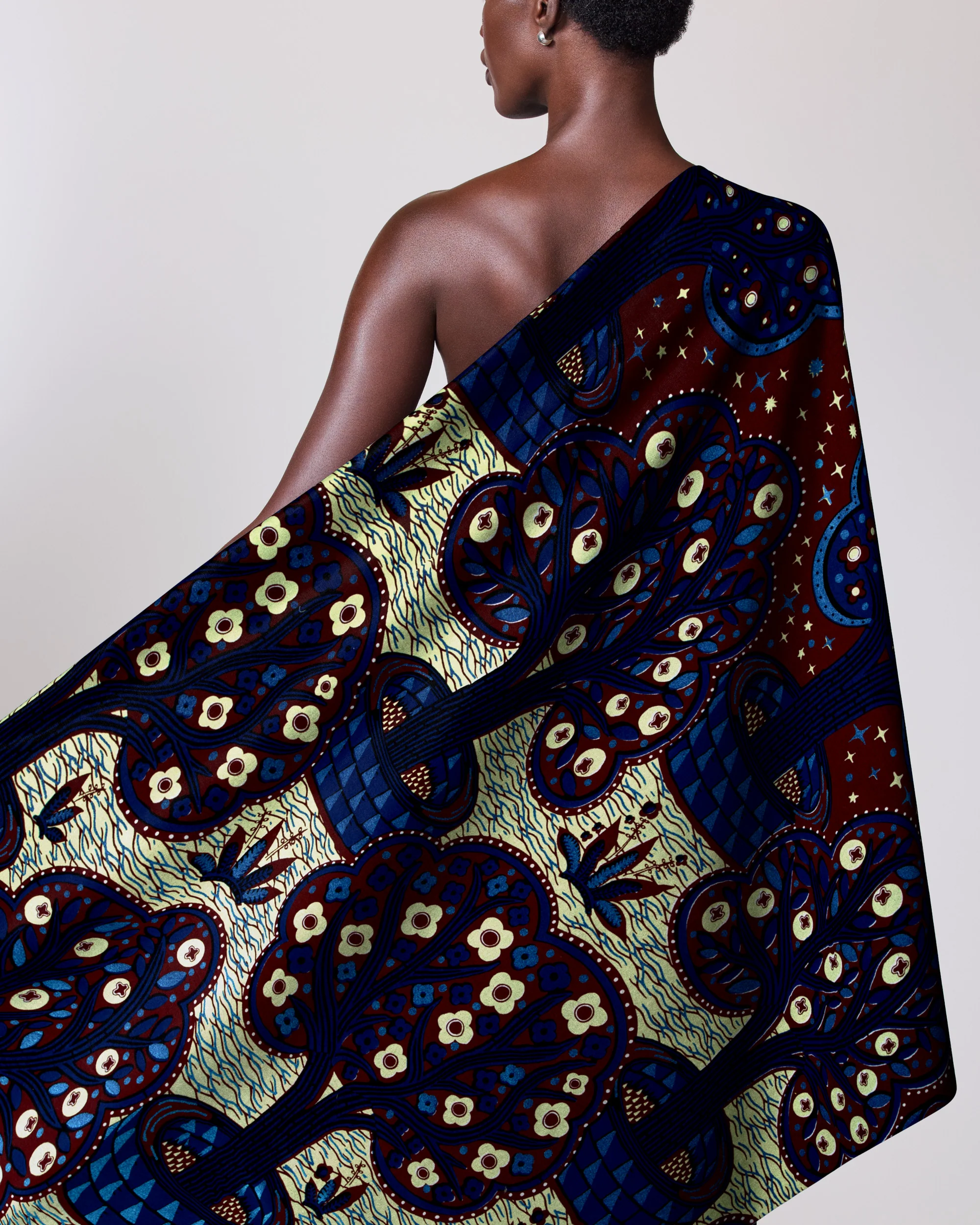 Wax Hollandais | VLW5403.002 | Royal Blue Embellished - Image 2