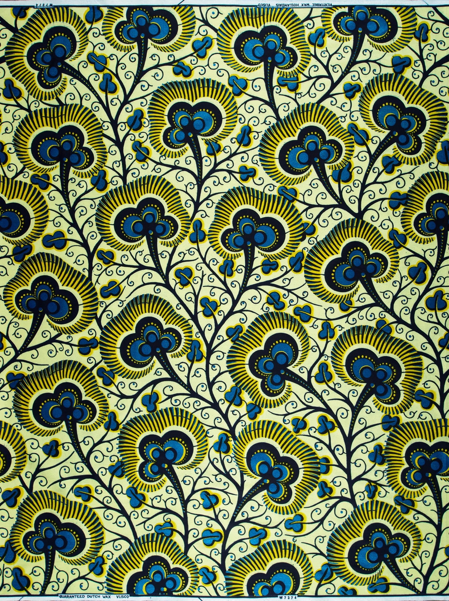 Wax Hollandais | VLW7374.013 | Royal Blue Embellished - Image 4